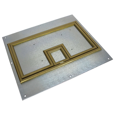 FSR FL-640P Floor Box Cover 1/4" Brass