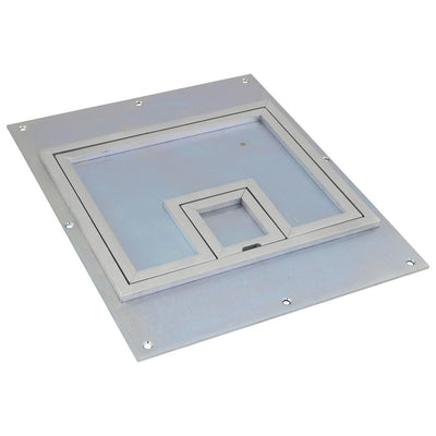 FL-540P-SSQ-C, Raised Access 1/4" Square Fange, Aluminum Cover for FL-540P