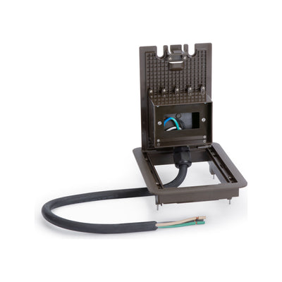 Lew Electric DB-1-DB Weatherproof Outdoor Deck Box decora Opening Brown