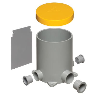 Arlington FLBC4500 Round PVC Concrete Floor Box w/ Divider