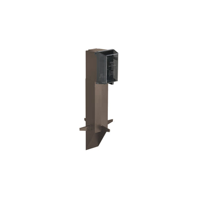 Arlington GPD19BR Gard-N-Post 19.5" Outdoor Power Post w/ Cover, Brown