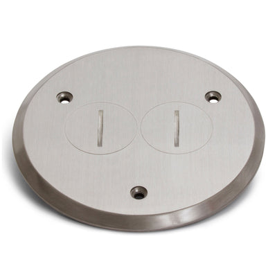 Lew Electric PBR-SPNS 1 Duplex Screw Plug Round Cover for PBR-1 Nickel