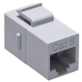 RJ-45 CAT6 Keystone Snap-In Jack - Female to Female - Gray