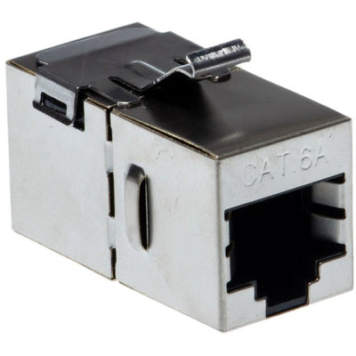 CAT6 Shielded Keystone Snap-In Jack - Female to Female - Silver