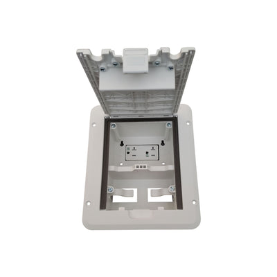 Taymack DOCK320WD Outdoor Weatherproof Deck Power Box, Duplex, White