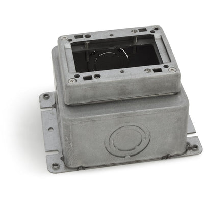 Lew Electric 1101-SMB 1 Gang Deep Steel Concrete Floor Box, Adjustable