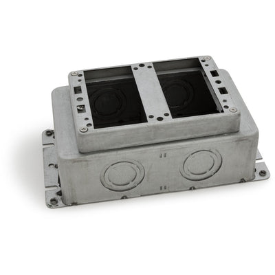 Lew Electric 1102-SMB 2 Gang Deep Steel Concrete Floor Box, Adjustable