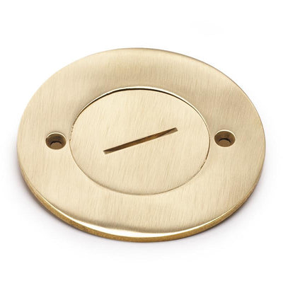 3.5" Screw Plug Cover for 512-U Floor Box - Brass