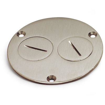 Lew Electric 523-DP-NS Two Screw Plug Nickel Cover for 32 Series Boxes