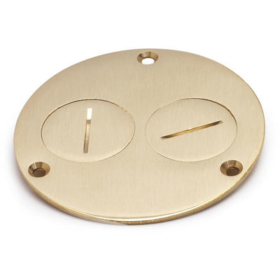 Lew Electric 523-DP Two Screw Plug Brass Cover for 32 Series Boxes
