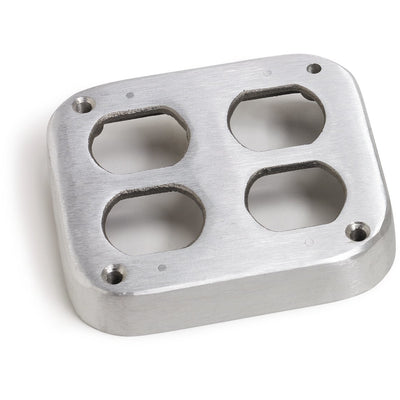 Lew Electric 110-A Aluminum Nozzle Plate for Two Duplex Receptacles