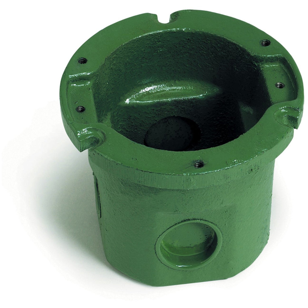 Lew Electric 812 Round Flush Floor Box, Duplex Outlet, No Cover