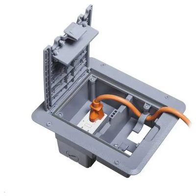 Taymack DOCK320G Outdoor Weatherproof Deck Power Grommet Box, Gray