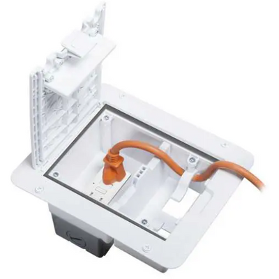 Taymack DOCK320W Outdoor Weatherproof Deck Power Grommet Box, White