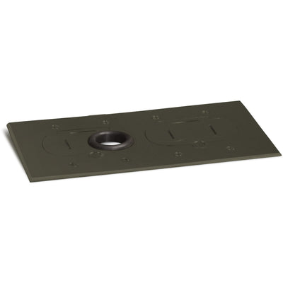 Lew Electric RCFB-2-DBP 2 Duplex Cover, RCFB-2 Floor Box, Dark Bronze