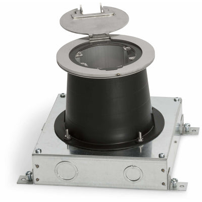 Lew Electric MOI-SLB-REC Concrete Pour Floor Box, Recessed Plug with Cable Pass Thru