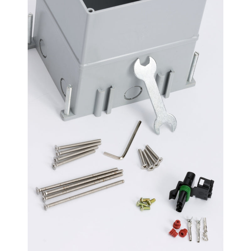 d Up Ground Box Stainless Steel 6 Empty Keystone Jacks Secure Hex Key Parts