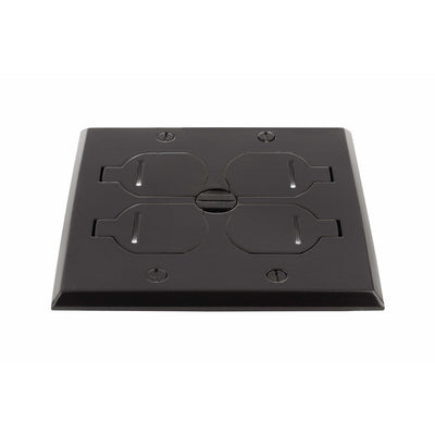 Lew Electric RRP-4-FPA 2 Duplex Flip Lid Cover for 1102-PB Dark Bronze