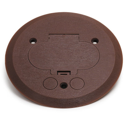 Lew Electric PFC-B Hinged Lid Brown Plastic Cover/Flange 32 Box Duplex