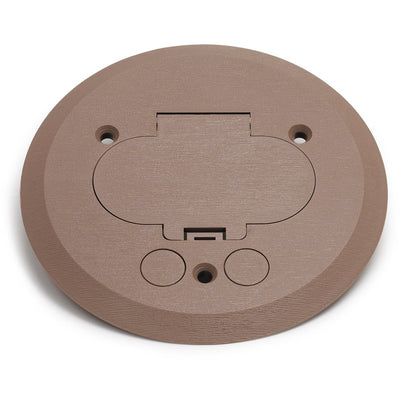 Lew Electric PFC-T Hinged Lid Tan Plastic Cover/Flange 32 Box Duplex