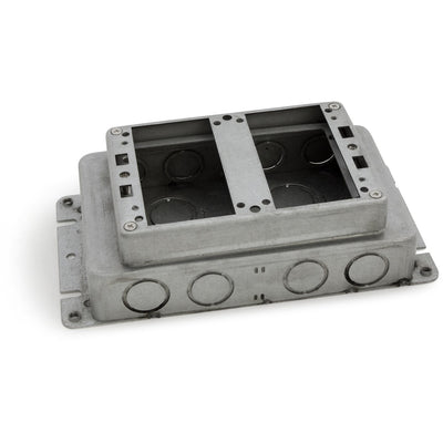 Lew Electric SH-1102-SMB 2 Gang Stamped Steel Concrete Floor Box