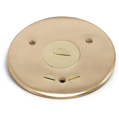 Lew Electric TCP-1-PC 3 Screw Plug Brass Cover/Flange, 32 Series Boxes