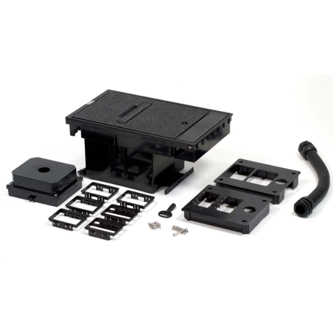 Wiremold XB814C520BK Outdoor In-Ground Cover Data Assembly, Black