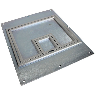 FL-540P-SLP-C, Raised Access 1/4" Aluminum Floor Box Cover for FL-540P Boxes