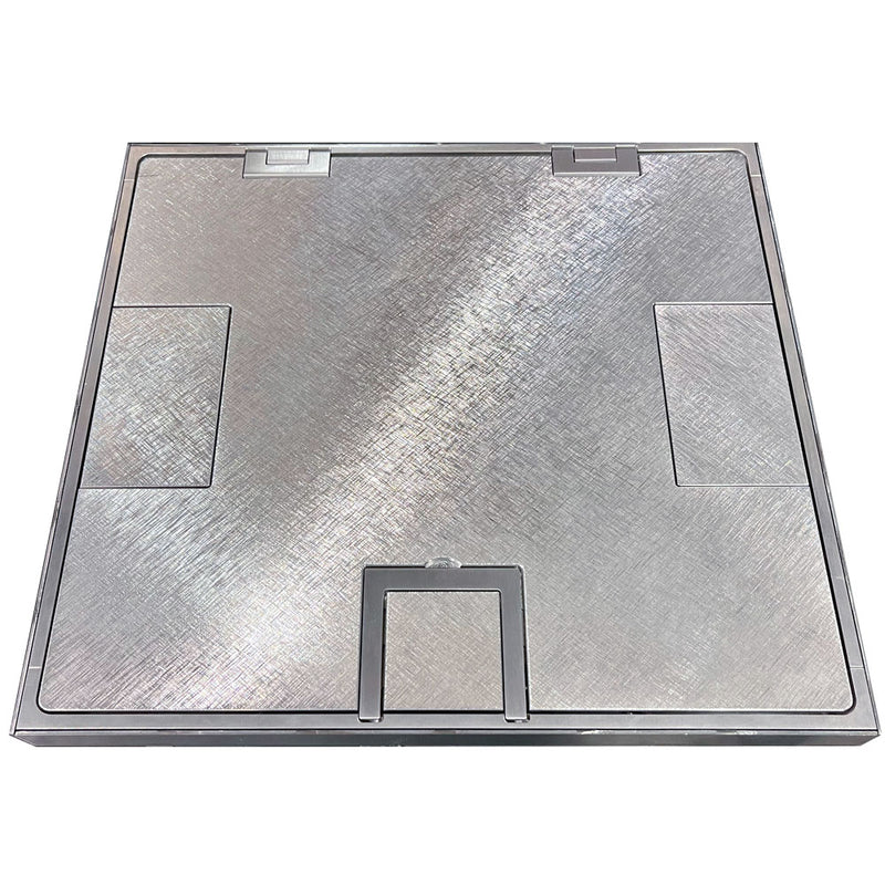 FLH6-SLD-ALM-C, Hinged Cover w/ Solid Surface for FLH6 Boxes, Aluminum