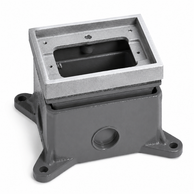 Lew Electric 1101-DA-TF-A 1 Gang Deep Concrete Floor Box Fully-Adjustable
