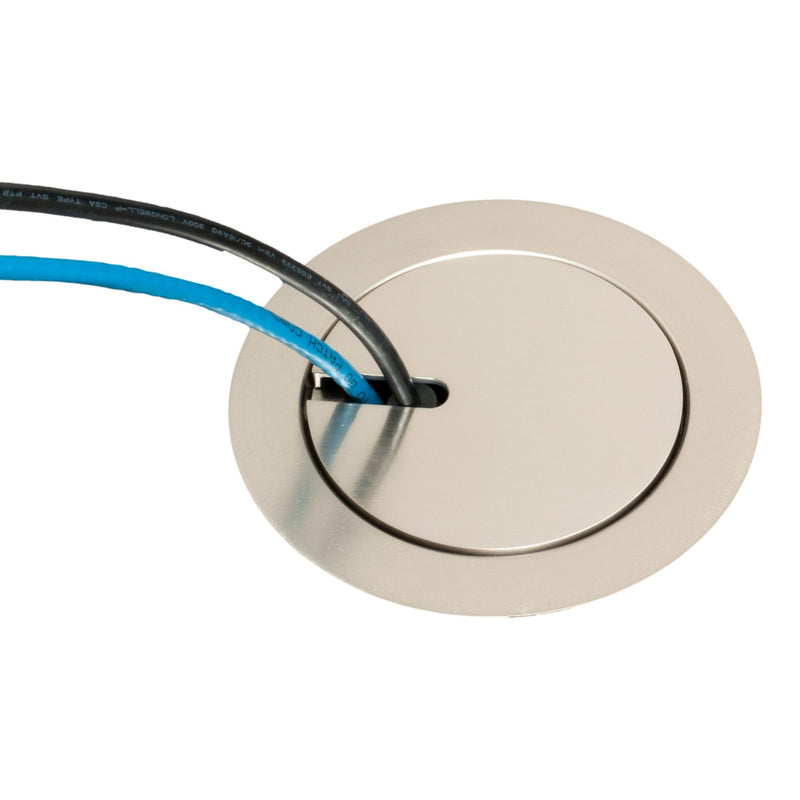 Arlington FLBC4580NL-FB Recessed Round Concrete Floor Box Kit, Nickel