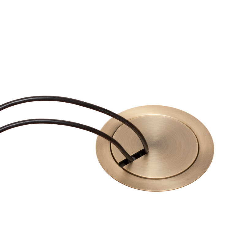Arlington FLBC5570AB Round Concrete Floor Box, 4 Power, Antique Bronze