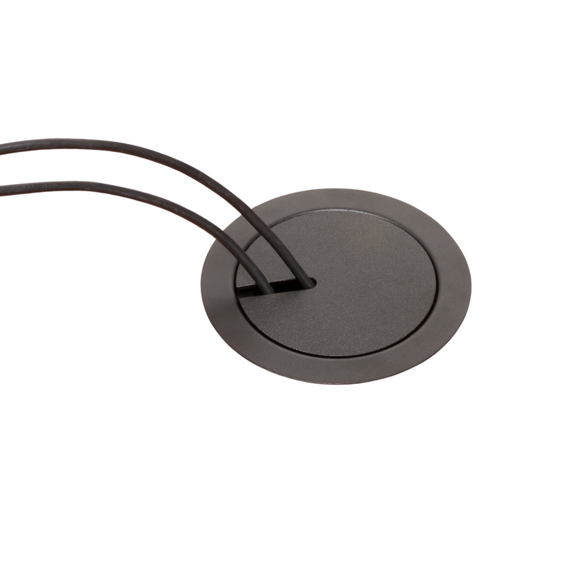Arlington FLBC5570BL Round Concrete Floor Box, 4 Power, Black