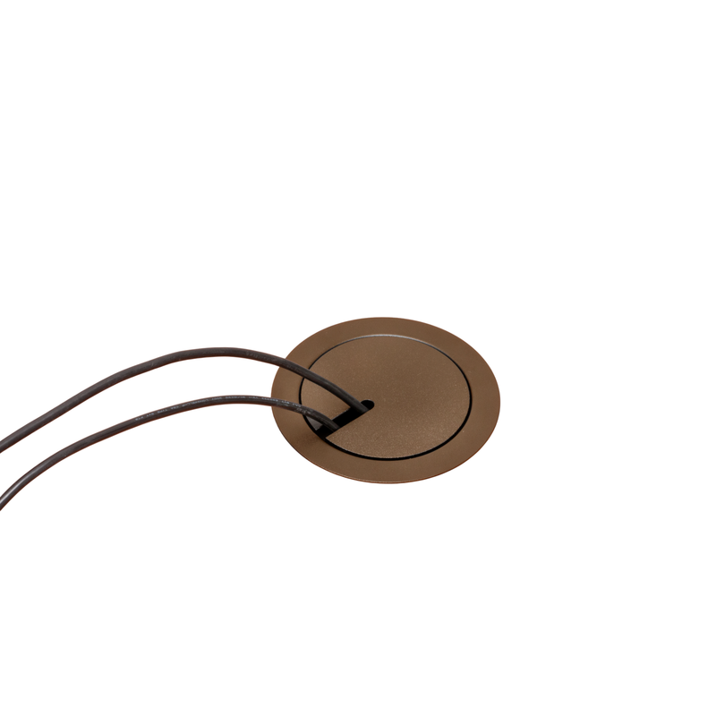 Arlington FLBC5570BR Round Concrete Floor Box, 4 Power, Brown