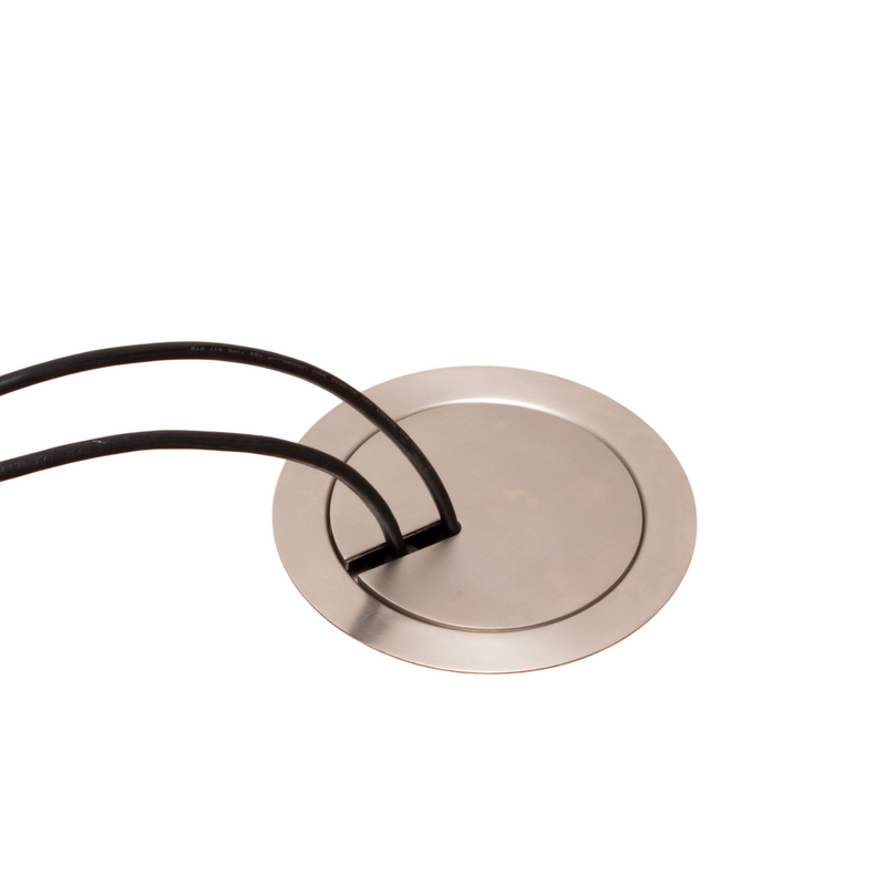 Arlington FLBC5570NL Round Concrete Floor Box, 4 Power, Nickel