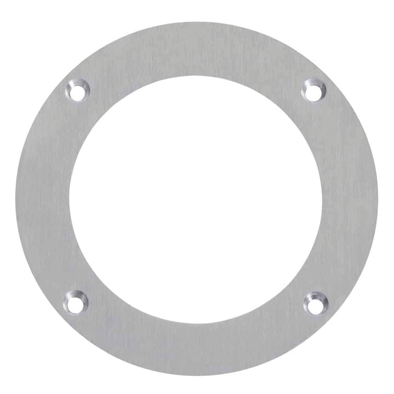 4" Round Concrete Pour Flush Floor Box, Recessed, 2.5" Hole - Brass