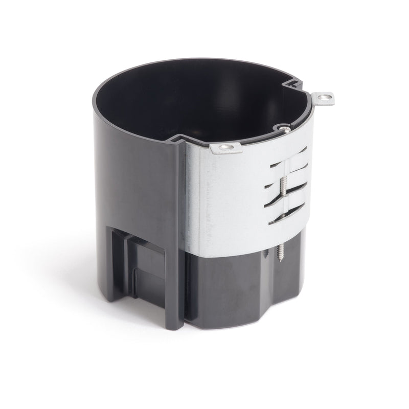 Round Floor Box For Recessed Plug, Electrical Outlet for Wood or Concrete, Dark Bronze