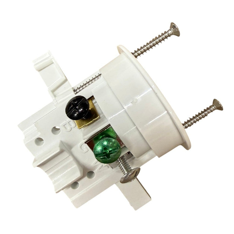 Sillites SCRW, Self Contained Receptacle Outlet, Flush Mount, White