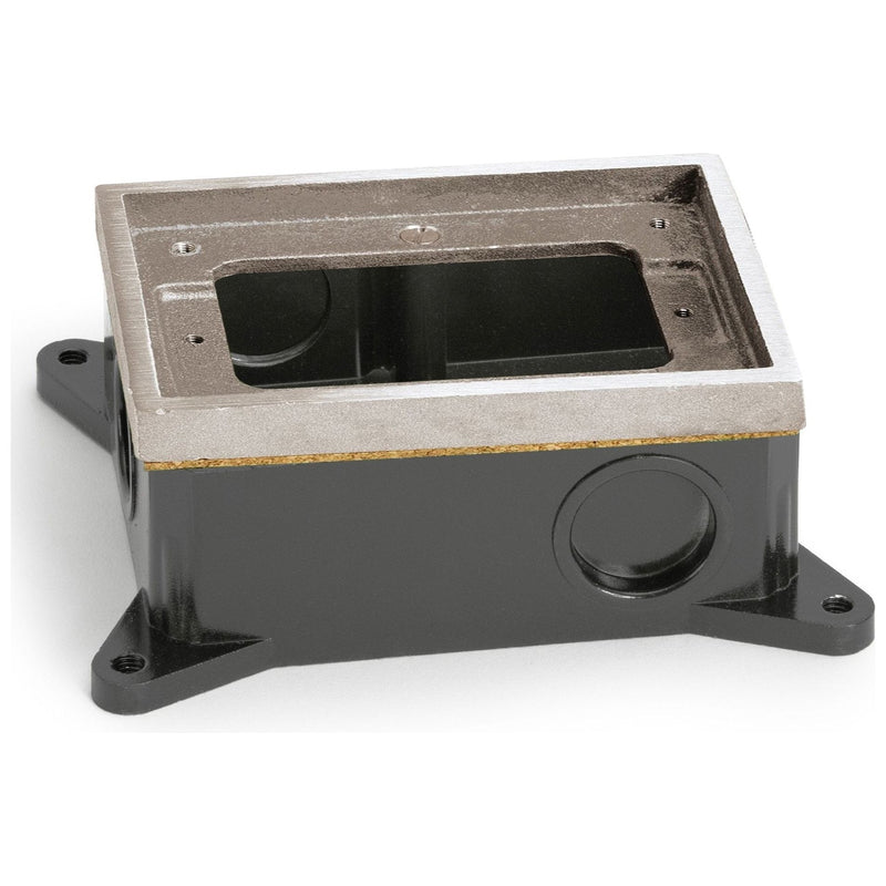 Lew Electric 1 Gang Shallow Concrete Floor Box Semi-Adjustable ...