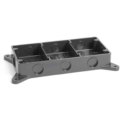 Lew Electric SH-6263-DA 3-Gang Shallow Concrete Floor Box Semi-Adjustable