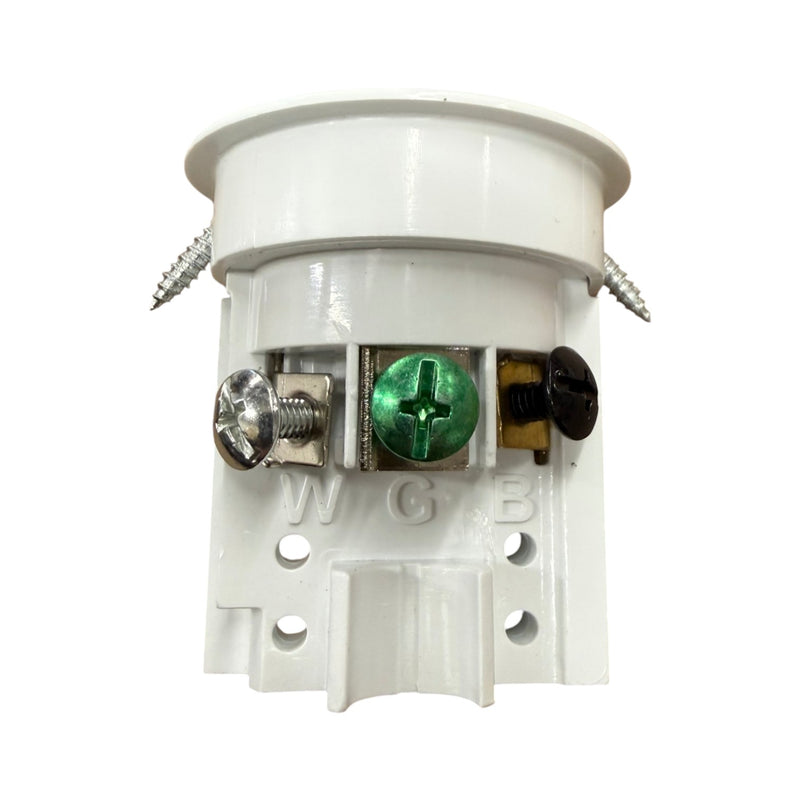 Sillites SCRW, Self Contained Receptacle Outlet, Flush Mount, White