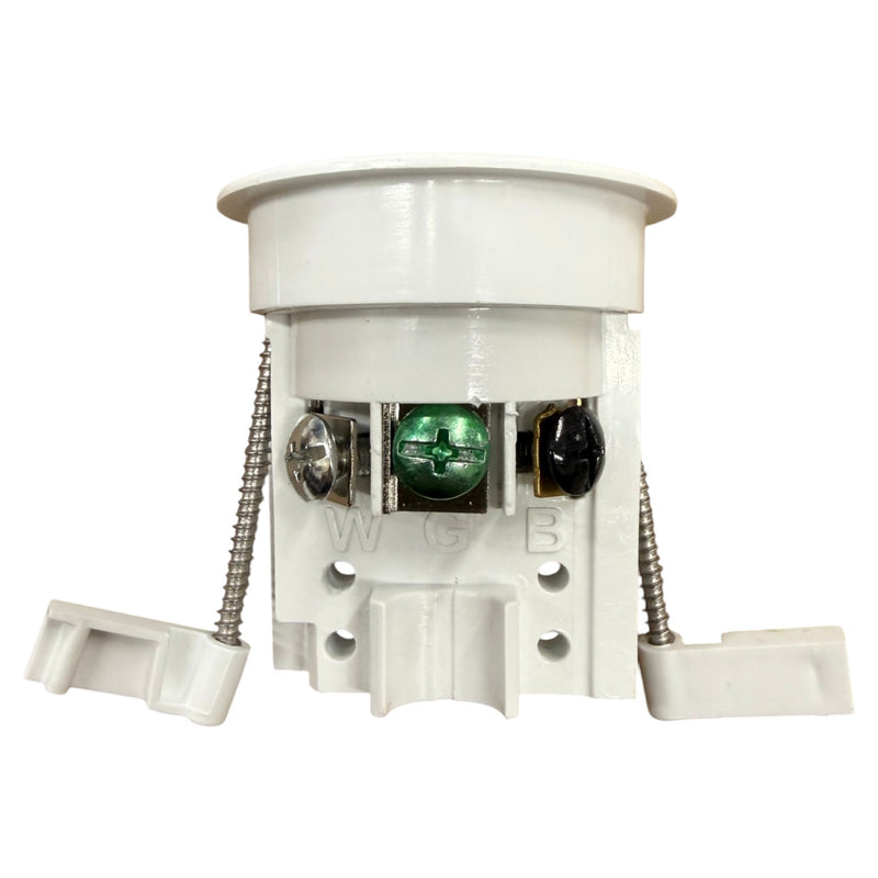Sillites SCRW, Self Contained Receptacle Outlet, Flush Mount, White