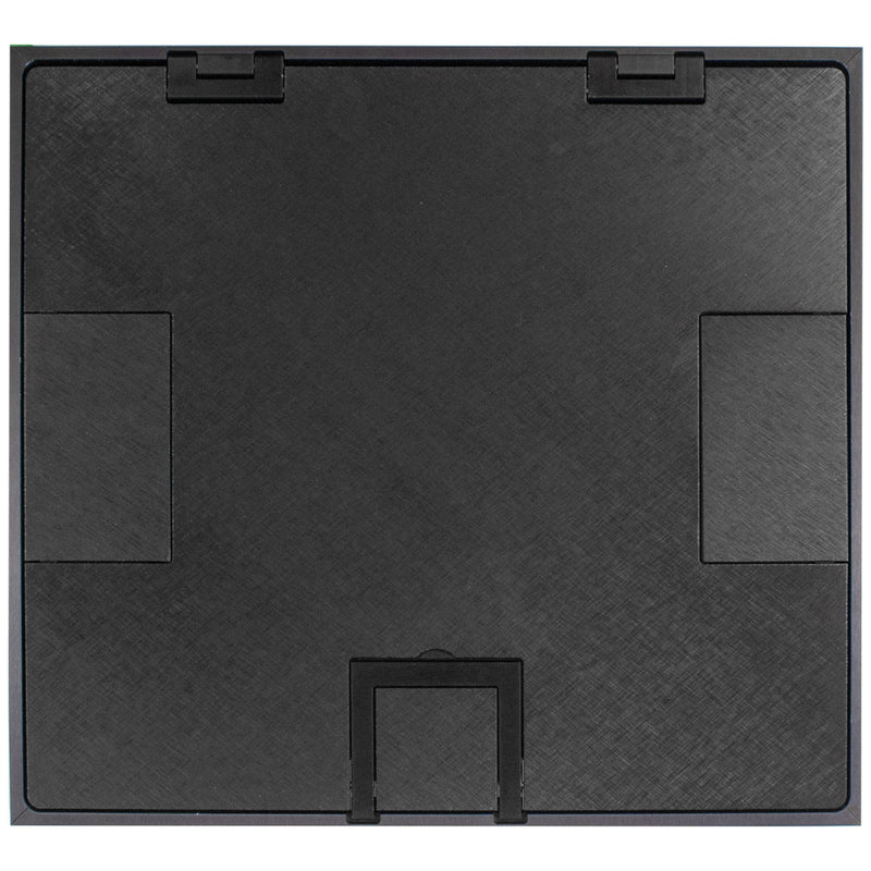 FLH6-SLD-BLK-C, Hinged Cover w/ Solid Surface for FLH6 Boxes, Black