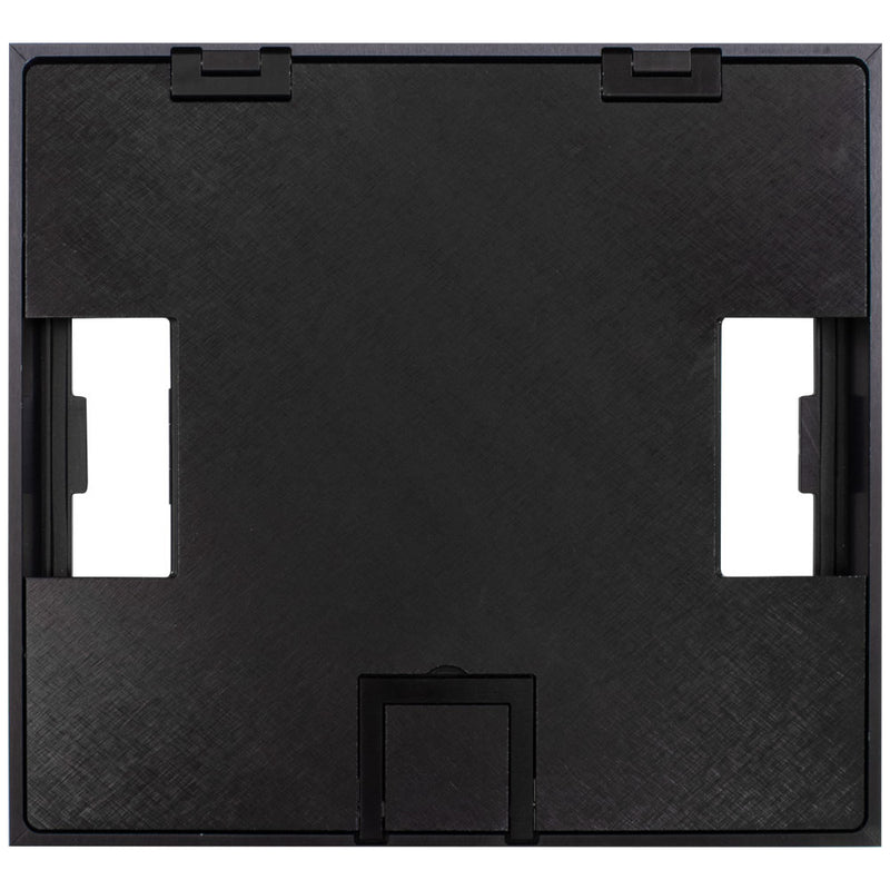 FLH6-SLD-BLK-C, Hinged Cover w/ Solid Surface for FLH6 Boxes, Black