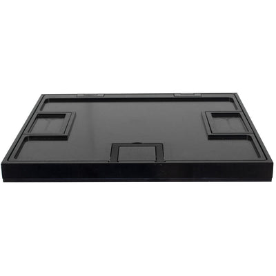 FLH6-SSQ-BLK-C, Hinged Cover w/ .19" Carpet Pocket for FLH6 Boxes, Black