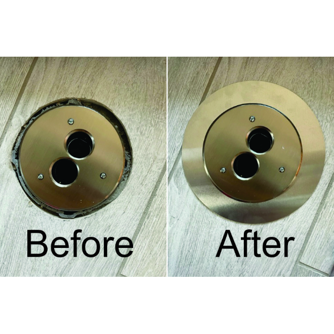 7.5" Goof Ring for 4" Diameter Brass Covers