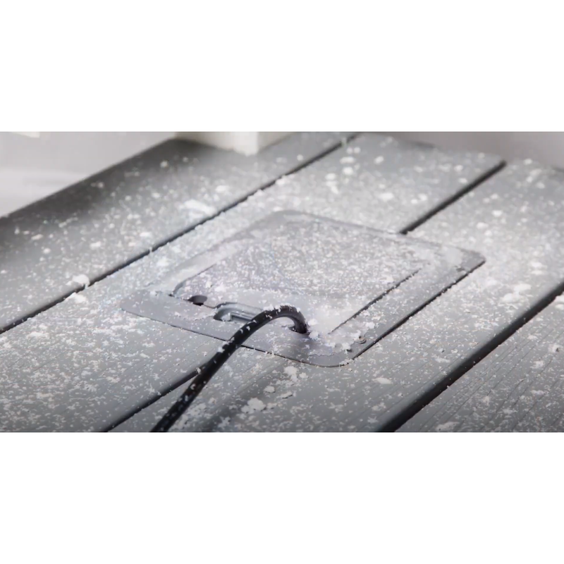 Deck Power Grommet, USB-A/C Outlet, Weatherproof Electrical Box - Gray