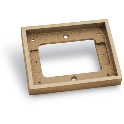 Lew Electric 1101-DBE-B 1 Gang Tile Flange for 1100 Boxes, Brass