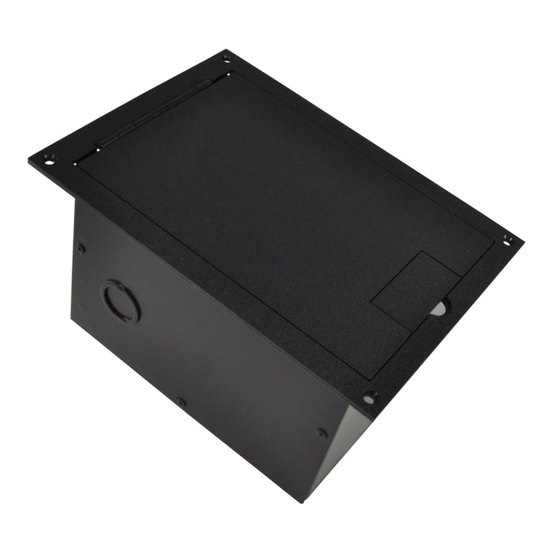 FL-1300 Raised Access Floor Box, Dual Gang, Hinged Lid, Black – Floor ...