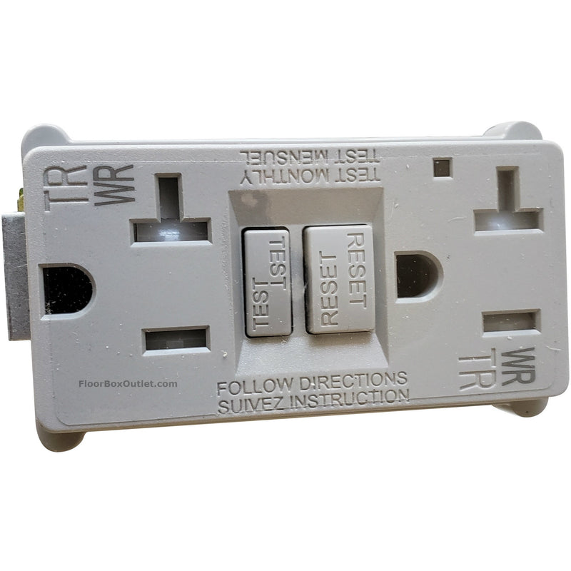 Lew Electric Replacement Gray Outlet for OB-1 Boxes